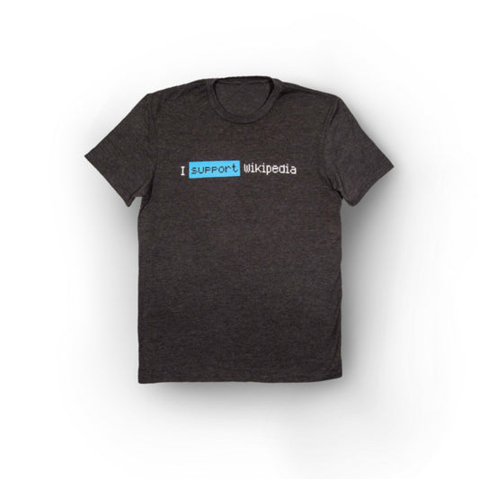 T-shirt “I support Wikipedia” unisex