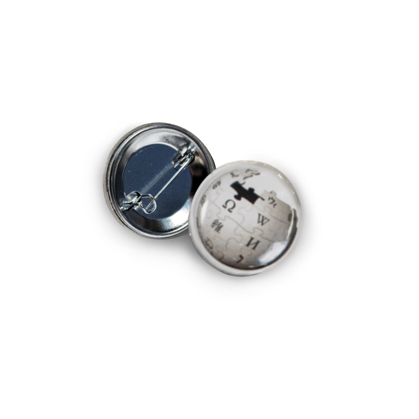 Wikipedia globe buttons (50 pack)