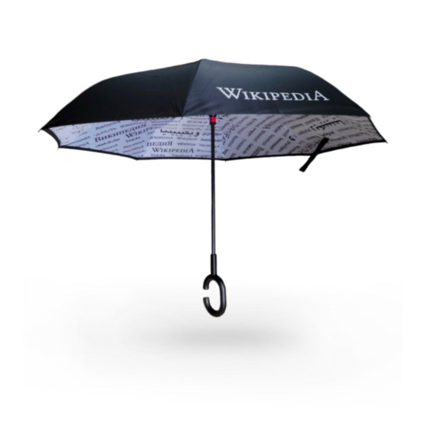 Guarda-chuva com os idiomas da "Wikipedia"