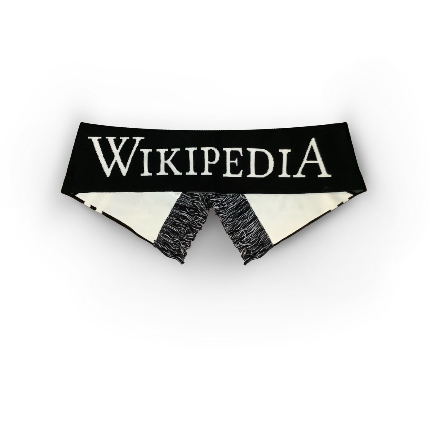 Bufanda negra de "Wikipedia" (unisex)